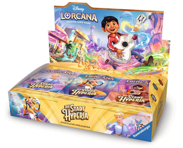 Disney Lorcana: Die Stadt Hyperia – Booster Display (24 Booster) – Vorbestellung