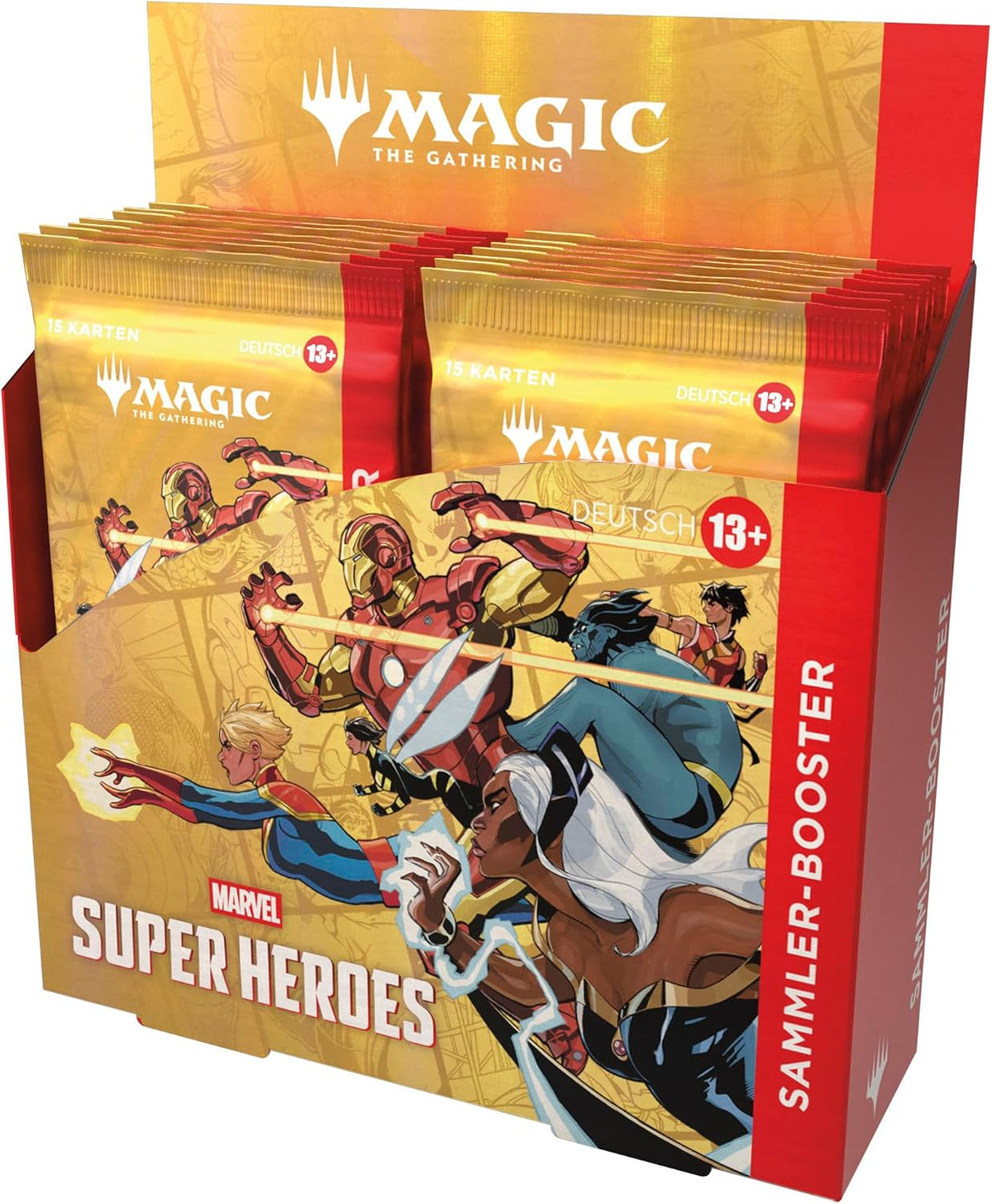 Magic: The Gathering | Marvel Super Heroes Sammler-Booster-Display | Sammelkartenspiel (Deutsche Version)