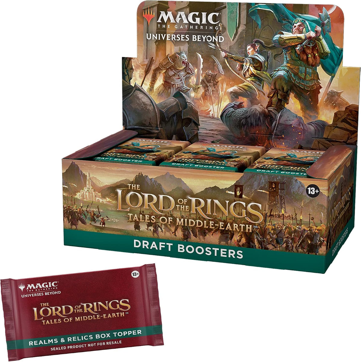 Magic: The Gathering The Lord of The Rings: Tales of Middle-Earth Draft Booster Box - 36 Packs + 1 Box Topper Card