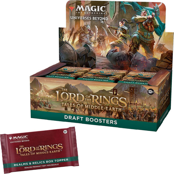 Magic: The Gathering The Lord of The Rings: Tales of Middle-Earth Draft Booster Box - 36 Packs + 1 Box Topper Card