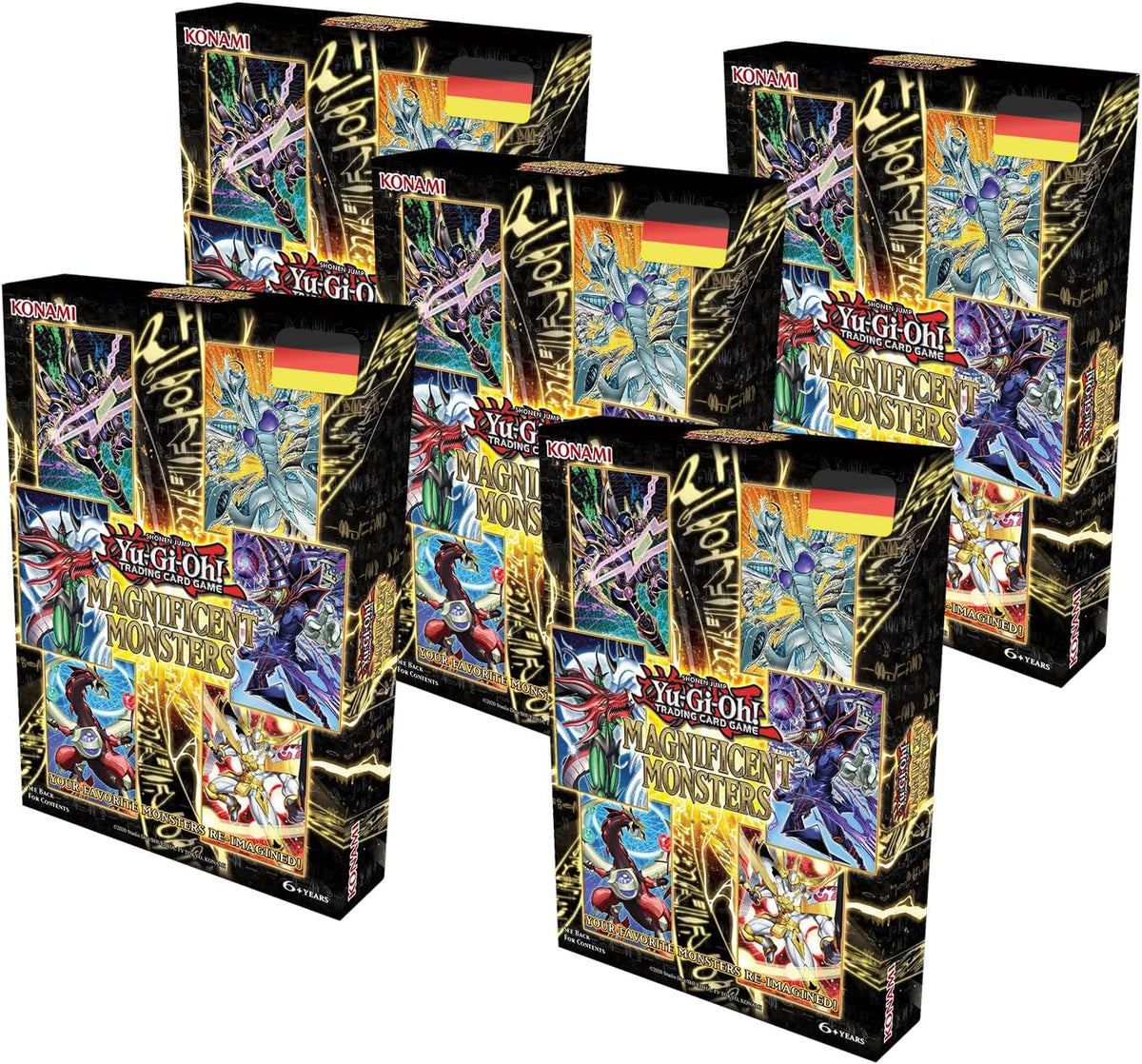 Magnificent Monsters - Yu-Gi-Oh! Booster Box (5er Bundle) - MAMO - Deutsch - OVP - 1. Auflage - mit RC-Fieldcenter