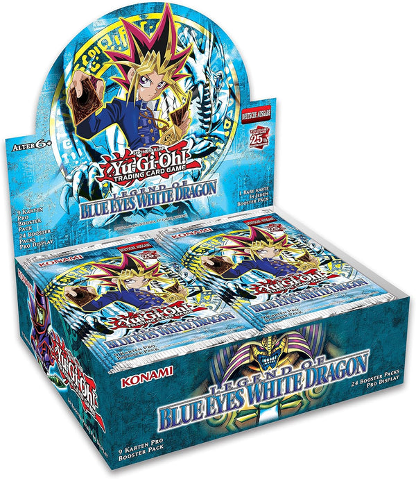 Yu-Gi-Oh! TRADING CARD GAME Legend of Blue Eyes White Dragon Display-Deutsche Ausgabe, 25th Anniversary Edition