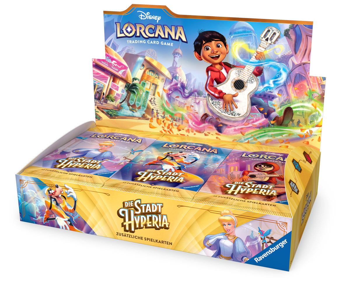 Disney Lorcana: Die Stadt Hyperia – Booster Case (4 Displays) – Vorbestellung