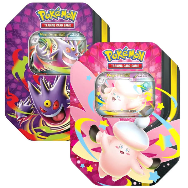 Pokémon Tin-Box Mega-Mondschein (DE) – Mega-Gengar-ex / Mega-Pixi-ex