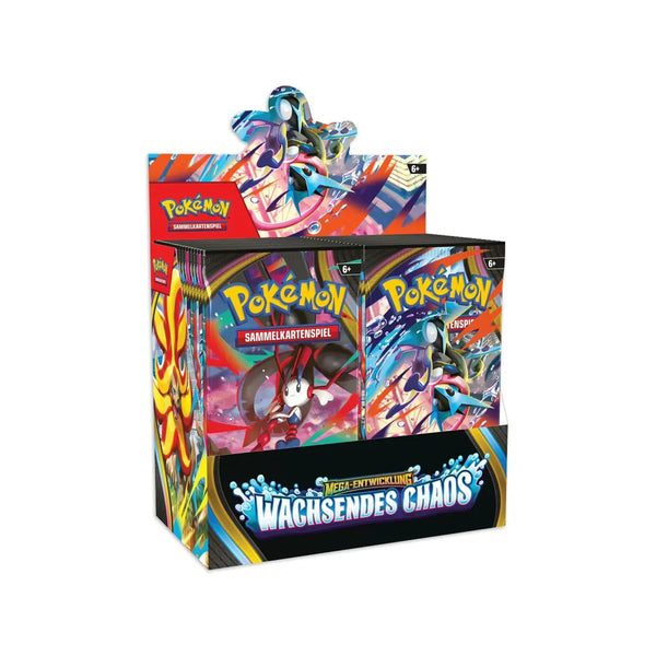 Pokémon Mega-Entwicklung – Wachsendes Chaos Display-Case (6 Booster-Displays à 36 Booster)