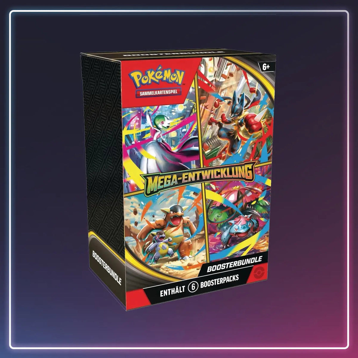 Pokémon-Sammelkartenspiel: Boosterbundle Mega-Entwicklung (6 Boosterpacks)
